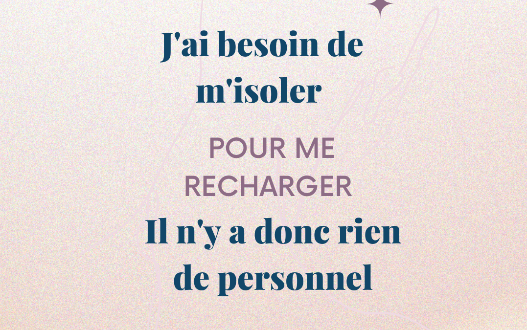 Je respecte mes besoins
